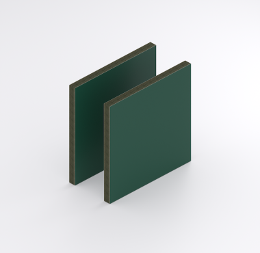 HPL Structuur plaat 6 mm Groen RAL 6005