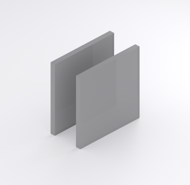 Hard PVC 5 mm grijs RAL 7011