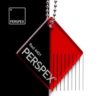 Plexiglas Gekleurd Transparant Rood 4401 3 mm