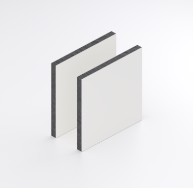 Aluminium Sandwichpaneel Wit 3 mm mat/mat