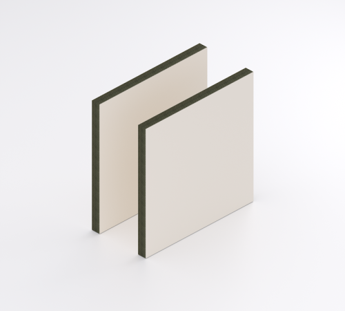 HPL Structuur plaat 6 mm Creme RAL 9001