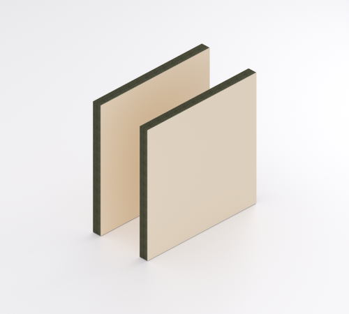 HPL Structuur plaat 6 mm Creme RAL 1015