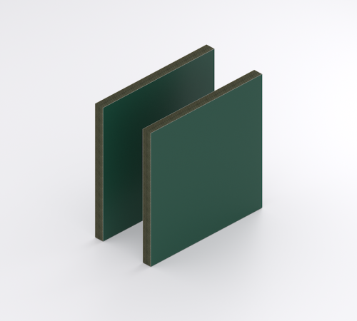 HPL Structuur plaat 6 mm Groen RAL 6005