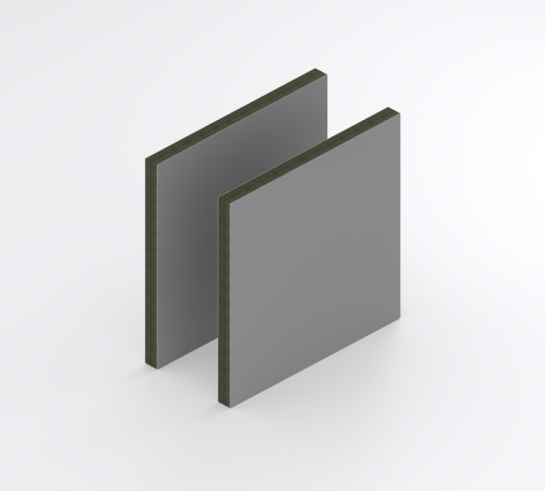 HPL Structuur plaat 6 mm Grijs RAL 7037