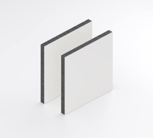 Aluminium Sandwichpaneel Wit 4 mm mat/mat